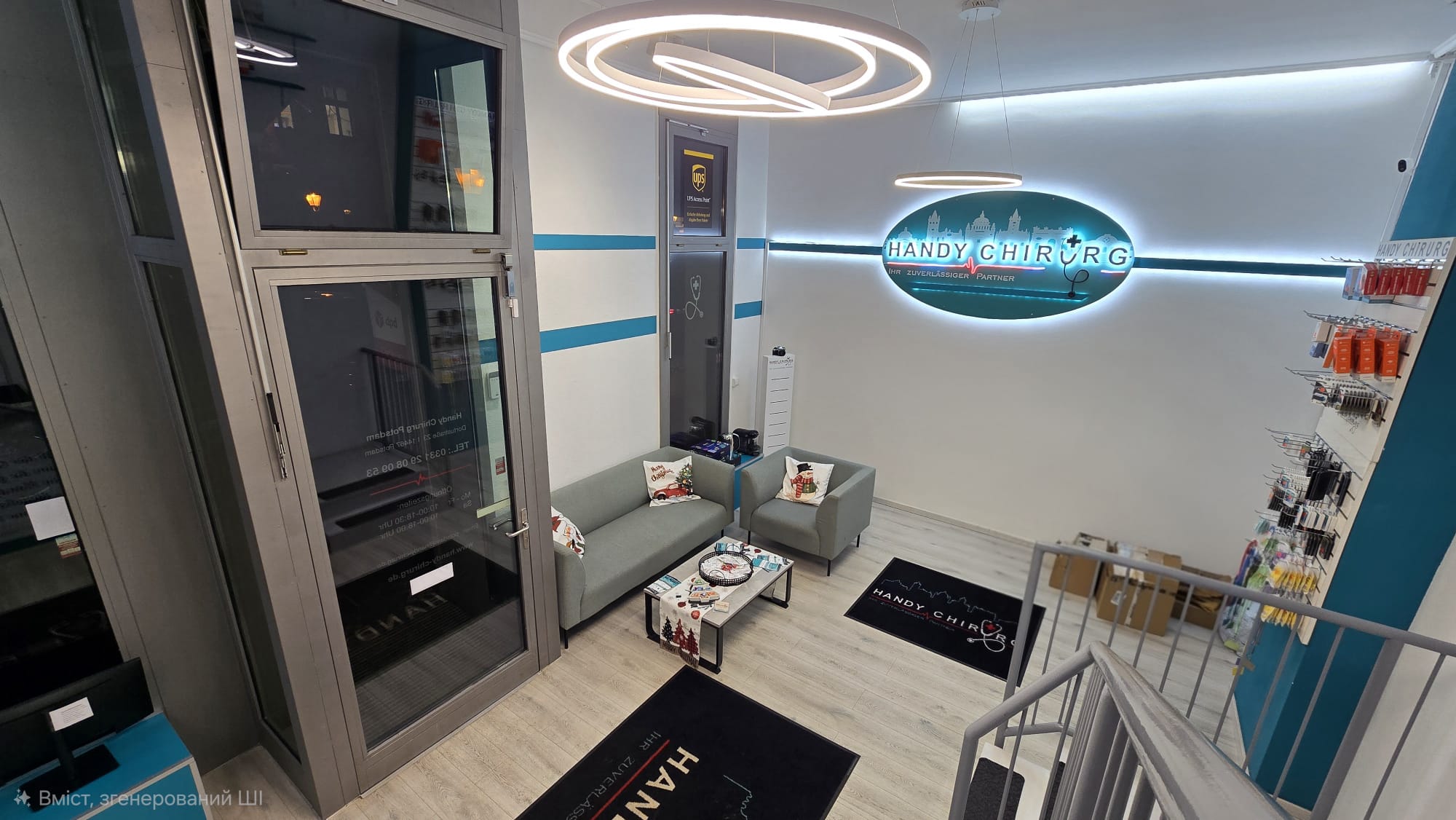 Handy Chirurg Store Empfangsbereich